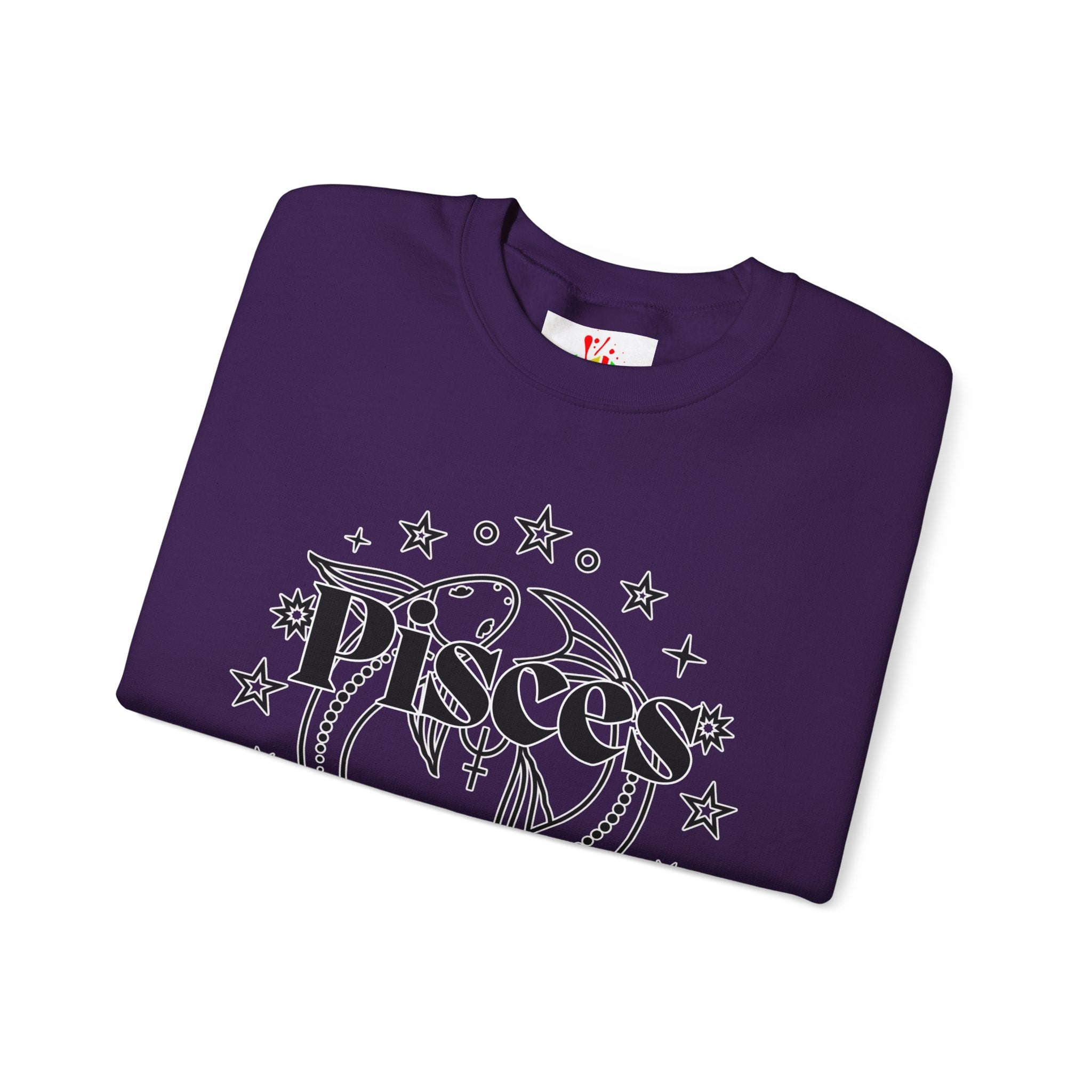 Pisces Unisex Casual Crewneck Sweatshirt